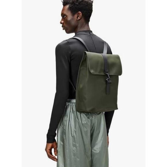 Rains Green RuckSack Waterproof Backpack Great For Commuting main image 4